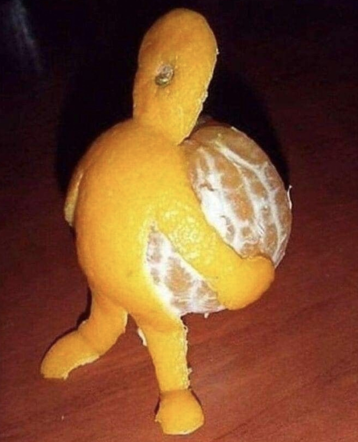 funny orange peel